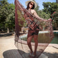 brown tiger short set