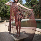 brown tiger short set